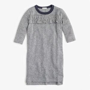 Crewcuts Sweatshirt Dress sz 3 Grey 3/4 Length Sleeve Sweatshirt Dress